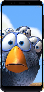 3D пластиковый матовый чехол Angry Birds для Xiaomi Redmi 5 Plus - 6008m-1347 изображение 