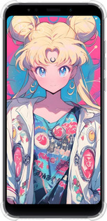 Силикон с усиленными углами чехол Сейлор Мун 2 для Xiaomi Redmi 5 Plus - 6351sp-1347 изображение 