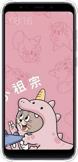 Силіконовий протиударний с посиленими кутами чехол Том і джеррі 2 для Xiaomi Redmi 5 Plus - 6359sp-1347 изображение 