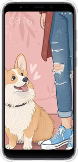 Силіконовий протиударний с посиленими кутами чехол Корги 3 для Xiaomi Redmi 5 Plus - 6707sp-1347 изображение 