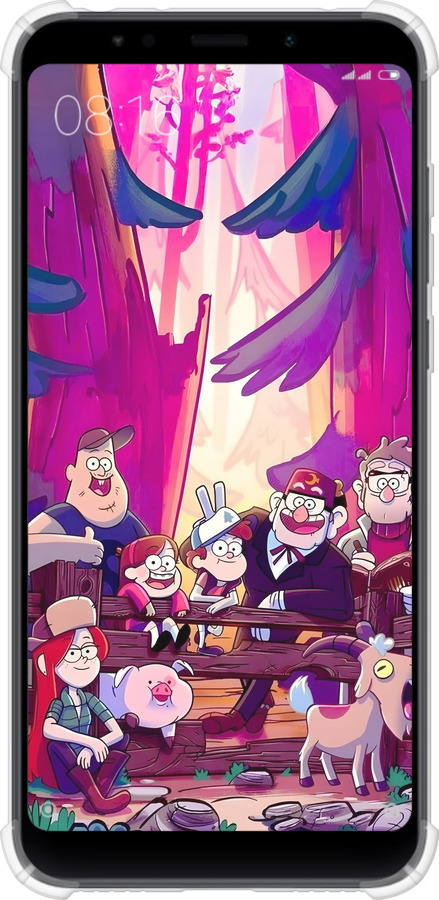 Силикон с усиленными углами чехол Гравити Фолз для Xiaomi Redmi 5 Plus - 6365sp-1347 изображение 