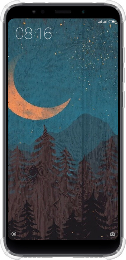Силикон с усиленными углами чехол Звездный лес для Xiaomi Redmi 5 Plus - 6480sp-1347 изображение 