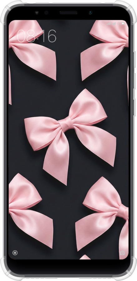 Силіконовий протиударний с посиленими кутами чехол Coquette Ribbons Dark Coquette для Xiaomi Redmi 5 Plus - 6767sp-1347 изображение 