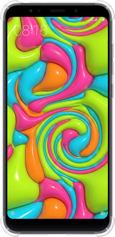 Силикон с усиленными углами чехол Y2K Jelly Dream для Xiaomi Redmi 5 Plus - 6780sp-1347 изображение 