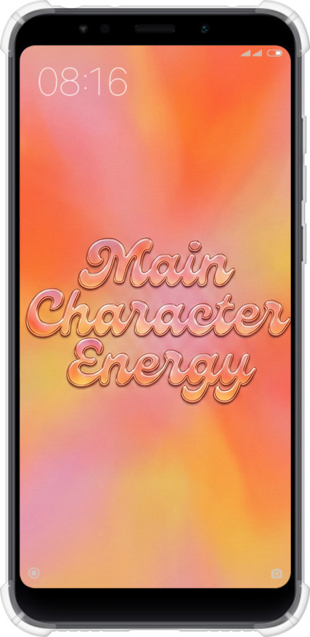 Силикон с усиленными углами чехол Aura Gradient Main Character Energy Aesthetic Y2K для Xiaomi Redmi 5 Plus - 6783sp-1347 изображение 