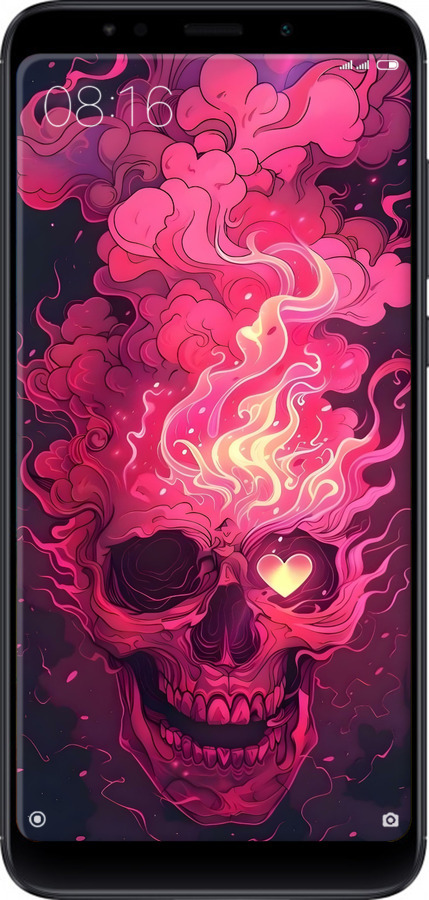2D пластиковий чехол Череп арт для Xiaomi Redmi 5 Plus - 6385t-1347 изображение 