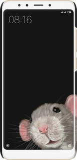 3D пластиковый матовый чехол The Peeking Rat для Xiaomi Redmi 5 - 6442m-1350 изображение 