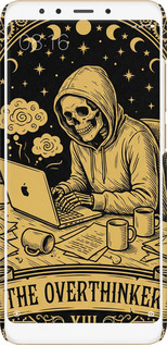 3D пластиковый матовый чехол The Overthinker для Xiaomi Redmi 5 - 6774m-1350 изображение 