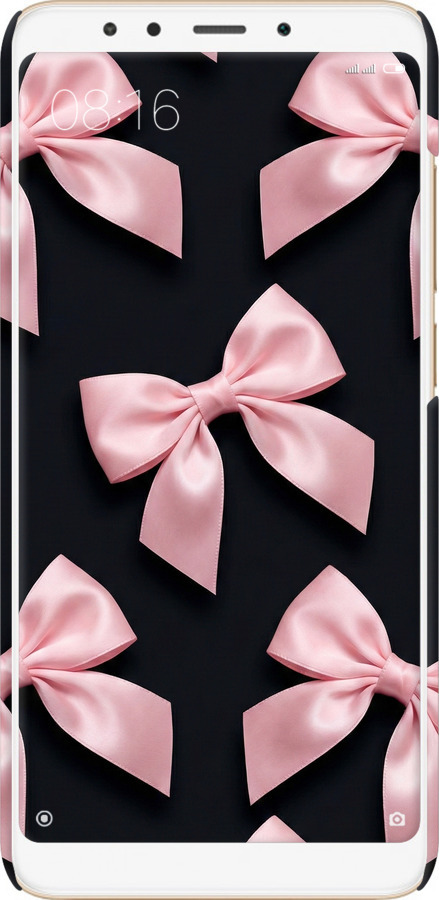 3D пластиковый матовый чехол Coquette Ribbons Dark Coquette для Xiaomi Redmi 5 - 6767m-1350 изображение 