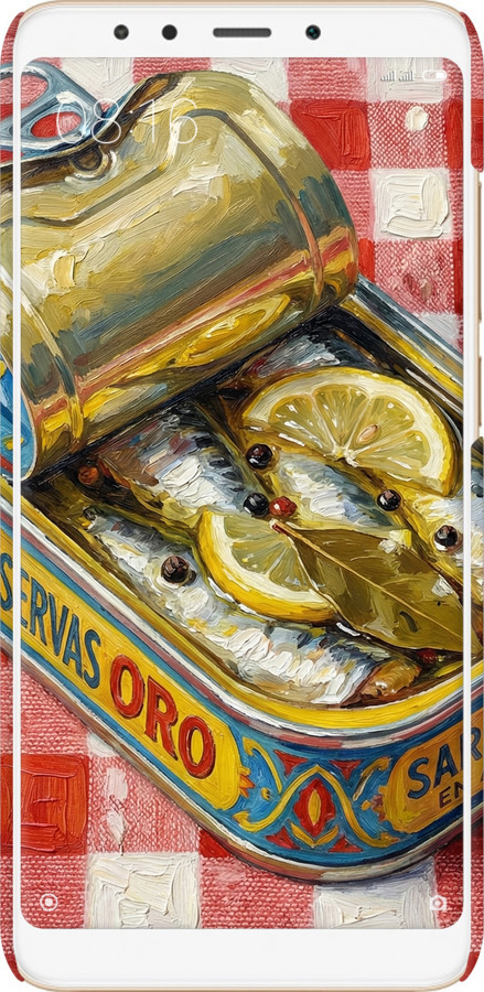 3D пластиковый матовый чехол Vintage Sardine Tin Phone для Xiaomi Redmi 5 - 6772m-1350 изображение 