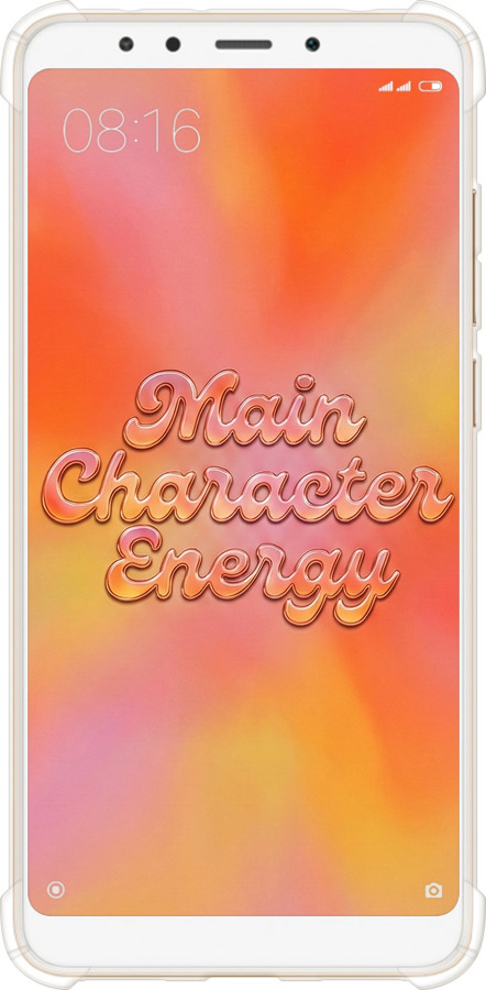 Силикон с усиленными углами чехол Aura Gradient Main Character Energy Aesthetic Y2K для Xiaomi Redmi 5 - 6783sp-1350 изображение 