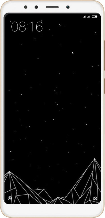 Силіконовий чехол Чорно білі абстрактні гори для Xiaomi Redmi 5 - 6437u-1350 изображение 