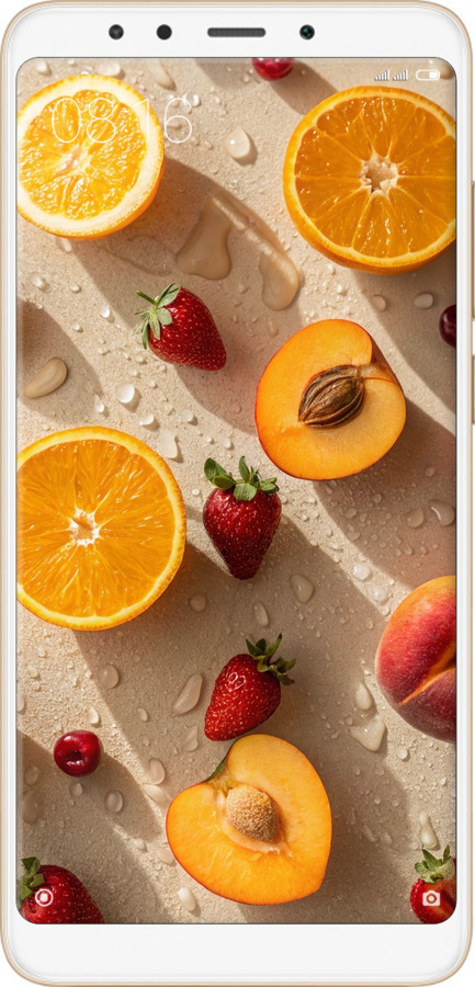 Силиконовый чехол Фрукты 3 для Xiaomi Redmi 5 - 6703u-1350 изображение 