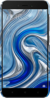 3D пластиковый матовый чехол Liquid Chrome для Xiaomi Redmi 5A - 6781m-1133 изображение 