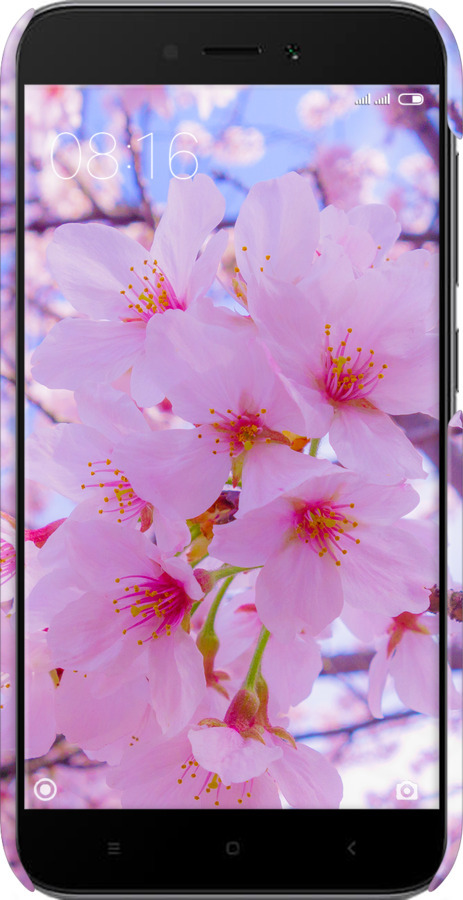 3D пластиковый матовый чехол Сакура для Xiaomi Redmi 5A - 6029m-1133 изображение 