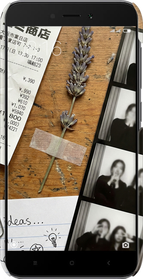 3D пластиковый матовый чехол Aesthetic Scrapbook Collage для Xiaomi Redmi 5A - 6773m-1133 изображение 