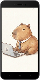 2D пластиковый чехол Funny Capybara CEO Working для Xiaomi Redmi 5A - 6777t-1133 изображение 