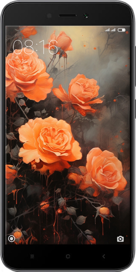 2D пластиковий чехол Оранжеві троянди для Xiaomi Redmi 5A - 5944t-1133 изображение 