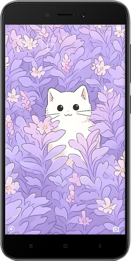 2D пластиковий чехол Котик в цветах для Xiaomi Redmi 5A - 6390t-1133 изображение 