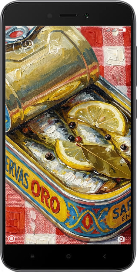 2D пластиковый чехол Vintage Sardine Tin Phone для Xiaomi Redmi 5A - 6772t-1133 изображение 