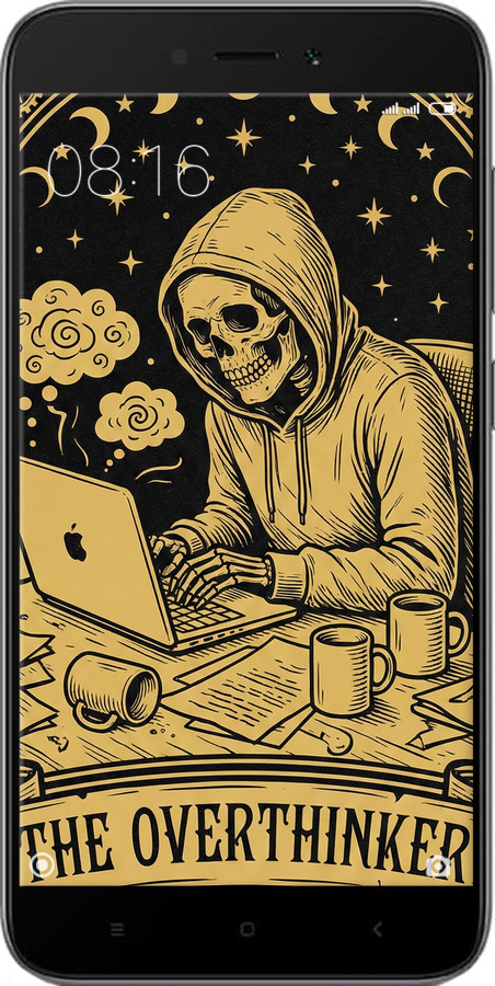 Силиконовый чехол The Overthinker для Xiaomi Redmi 5A - 6774u-1133 изображение 