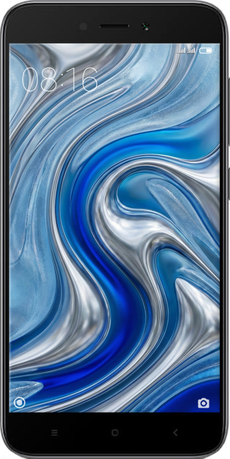 2D пластиковый чехол Liquid Chrome для Xiaomi Redmi 5A - 6781t-1133 изображение 