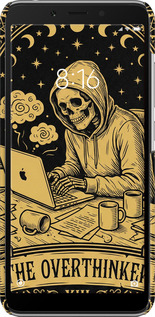 3D пластиковий матовий чехол The Overthinker для Xiaomi Redmi 6 - 6774m-1521 изображение 