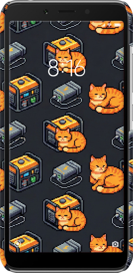 3D пластиковый матовый чехол Autonomous Zone для Xiaomi Redmi 6 - 6771m-1521 изображение 