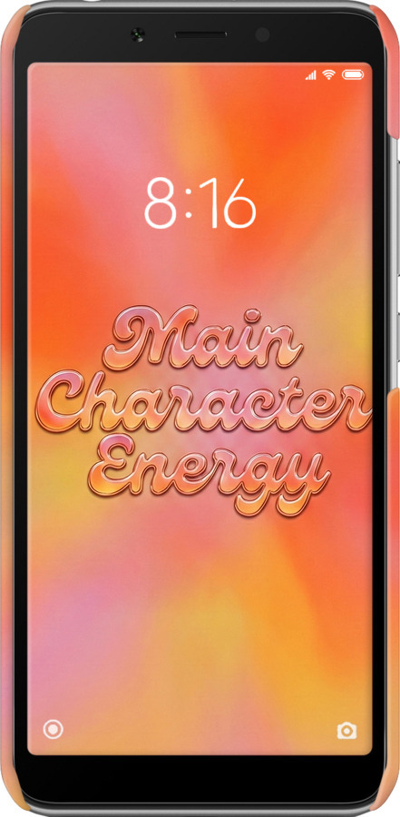 3D пластиковый матовый чехол Aura Gradient Main Character Energy Aesthetic Y2K для Xiaomi Redmi 6 - 6783m-1521 изображение 