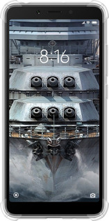 Силикон с усиленными углами чехол Линкор, world of tanks, wargaming, военный корабль для Xiaomi Redmi 6 - 6453sp-1521 изображение 