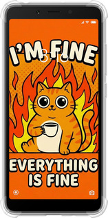 Силіконовий протиударний с посиленими кутами чехол Funny Cat для Xiaomi Redmi 6 - 6786sp-1521 изображение 