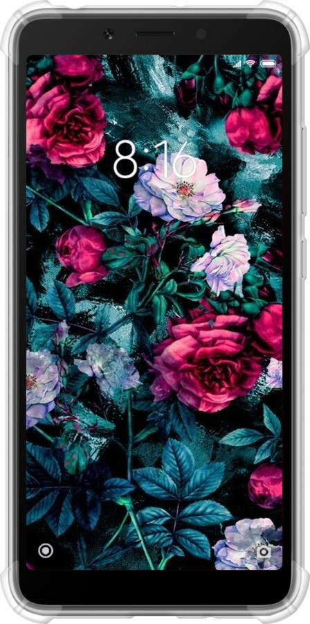 Силіконовий протиударний с посиленими кутами чехол Сад та троянди для Xiaomi Redmi 6 - 6483sp-1521 изображение 