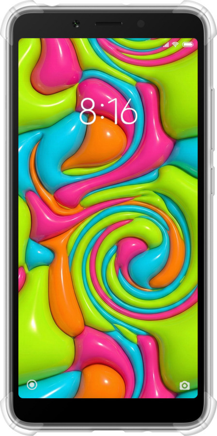 Силіконовий протиударний с посиленими кутами чехол Y2K Jelly Dream для Xiaomi Redmi 6 - 6780sp-1521 изображение 