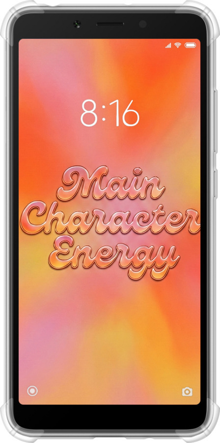 Силикон с усиленными углами чехол Aura Gradient Main Character Energy Aesthetic Y2K для Xiaomi Redmi 6 - 6783sp-1521 изображение 