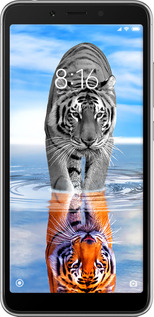 Силиконовый чехол Тигр для Xiaomi Redmi 6 - 6016u-1521 изображение 