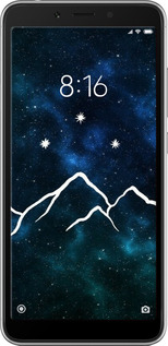 2D пластиковий чехол Гори та зірки намальовані на тлі галактики для Xiaomi Redmi 6 - 6490t-1521 изображение 