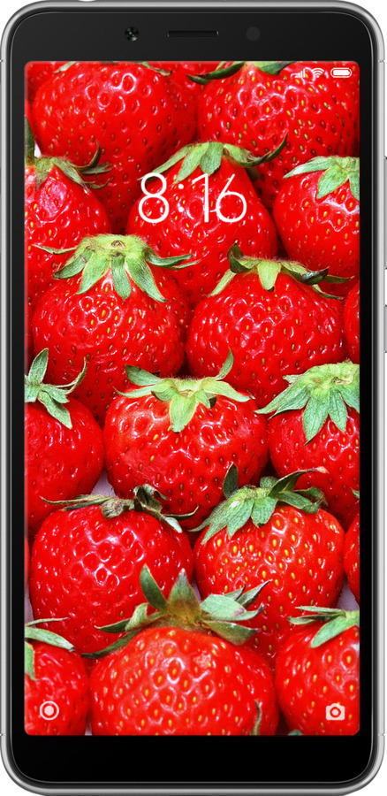 2D пластиковый чехол Клубника для Xiaomi Redmi 6 - 6020t-1521 изображение 