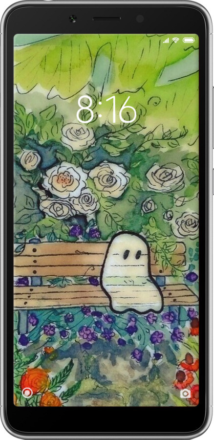 2D пластиковый чехол Призрак 3 для Xiaomi Redmi 6 - 6248t-1521 изображение 