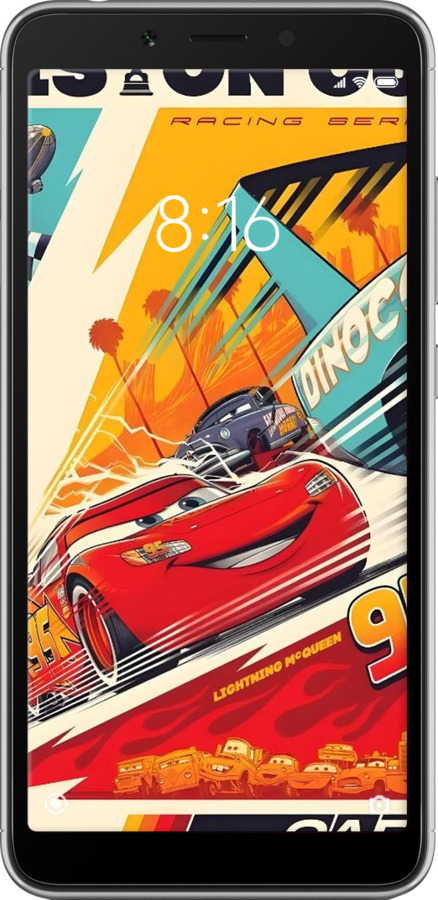2D пластиковий чехол Тачки для Xiaomi Redmi 6 - 6288t-1521 изображение 