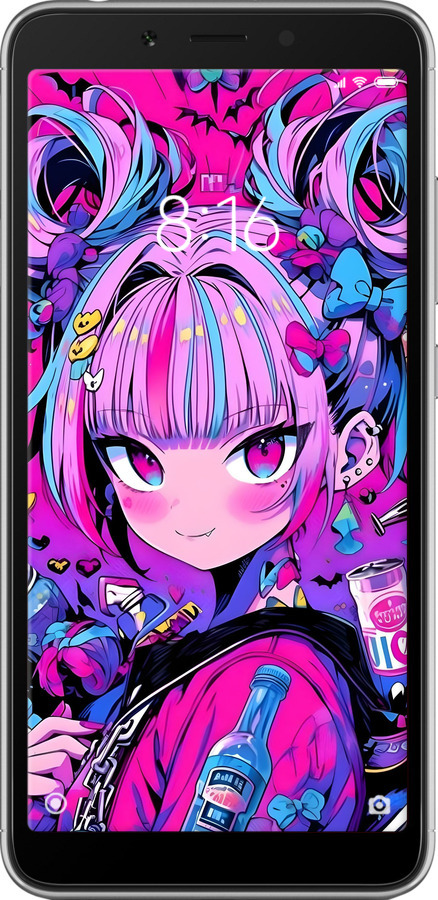 Силиконовый чехол Аниме милаха для Xiaomi Redmi 6 - 6314u-1521 изображение 
