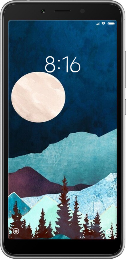 2D пластиковий чехол Гірська ідилія нічний краєвид для Xiaomi Redmi 6 - 6488t-1521 изображение 