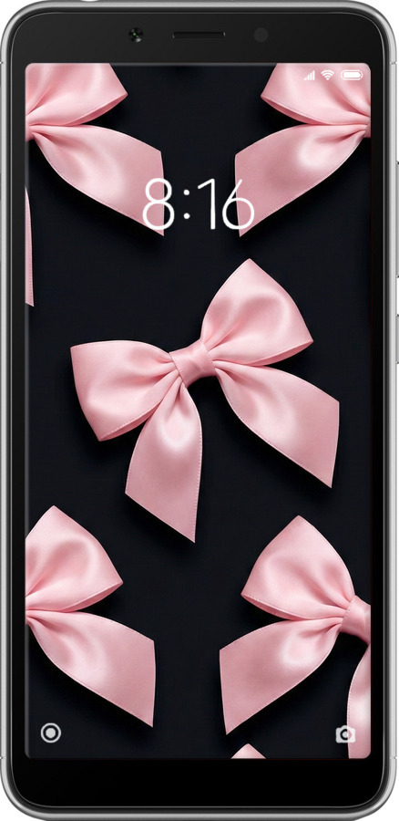 2D пластиковий чехол Coquette Ribbons Dark Coquette для Xiaomi Redmi 6 - 6767t-1521 изображение 