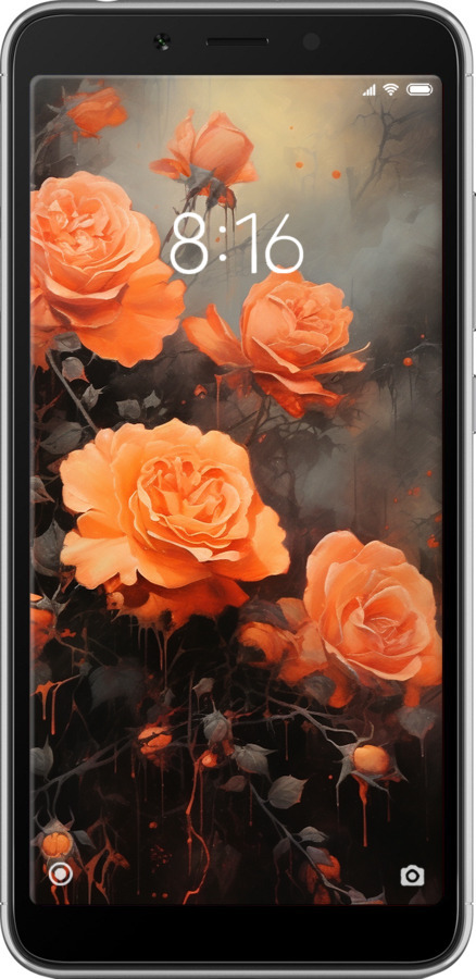 TPU чехол Оранжевые розы для Xiaomi Redmi 6A - 5944b-1531 изображение 
