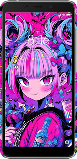 3D пластиковый матовый чехол Аниме милаха для Xiaomi Redmi 6A - 6314m-1531 изображение 