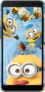 3D пластиковый матовый чехол Миньоны для Xiaomi Redmi 6A - 6386m-1531 изображение 