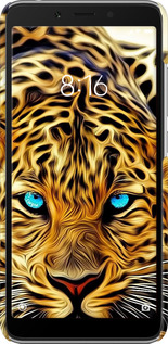 3D пластиковый матовый чехол Леопард для Xiaomi Redmi 6A - 6611m-1531 изображение 