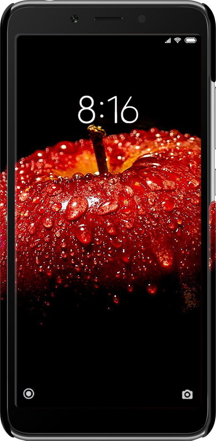 3D пластиковый матовый чехол Яблоко для Xiaomi Redmi 6A - 6022m-1531 изображение 