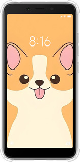 Силикон с усиленными углами чехол Милый пес для Xiaomi Redmi 6A - 6296sp-1531 изображение 