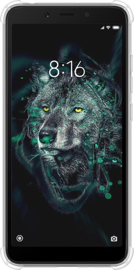 Силіконовий протиударний с посиленими кутами чехол Wolf для Xiaomi Redmi 6A - 6610sp-1531 изображение 