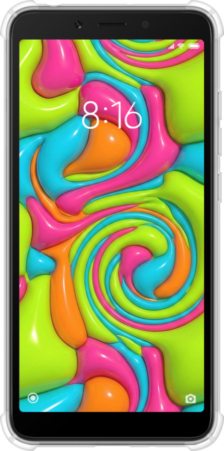 Силіконовий протиударний с посиленими кутами чехол Y2K Jelly Dream для Xiaomi Redmi 6A - 6780sp-1531 изображение 